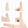 Srvauyea 10 Stück Fingerschutz Ovale, Fingerschiene Kunststoff, Kunststoff Schnappfinger Orthese,