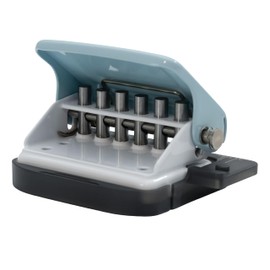 STEELMIGHT Hole Punch, Loose Leaf Punch, Mini 6-Hole Punch for Notebooks, Compatible with A4/B5/A5, Up to 8 Sheets, Compact, Light Blue