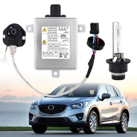 Xenon Headlight Ballast with Igniter and D2S Bulb Compatible with Acura 2006-2014, for Honda 2004-2014, for Mazda 2007-2014, for Mitsubishi 2007-2012.Replace# W3T15671, W3T16271, W3T20971.