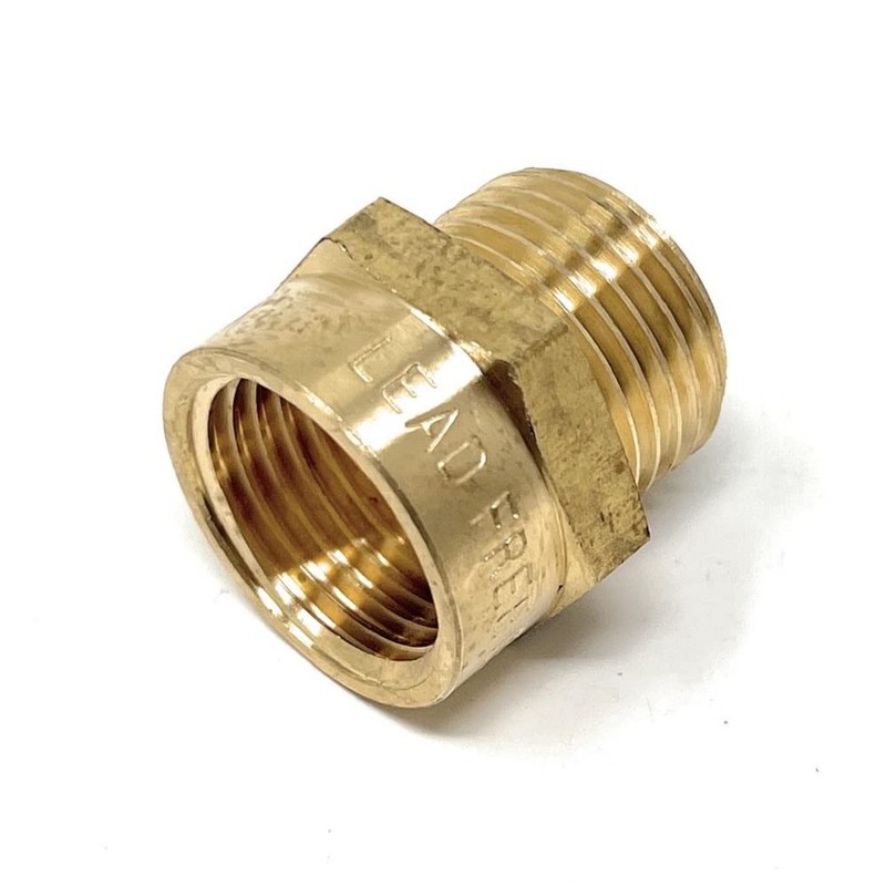 Cascada Lead-Free Brass Adapter, G Thread British BSPP Male to