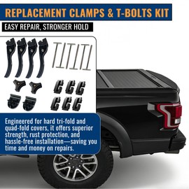 Upgraded Truck Tonneau Cover Clamps Replacement Parts，Fit for Hard Tri-fold/Quad-fold Truck Bed Cover Repair Kit