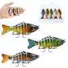 3/5 Pack Bionic Swimming Fishing Lures - Slow Sinking Glide