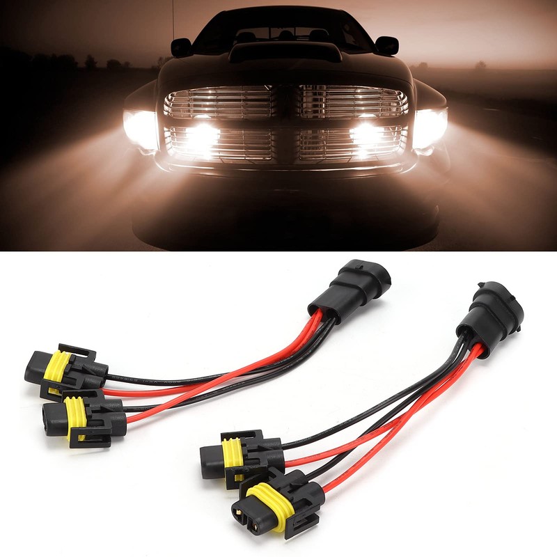 H11 H8 Splitter Wiring Harness for Fog Lamp Headlight High