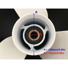 Boat Motor T85-04020000 -15 Propeller for Parsun HDX Makara T60 T75 T85 T90 13 1/2X15-K Engine