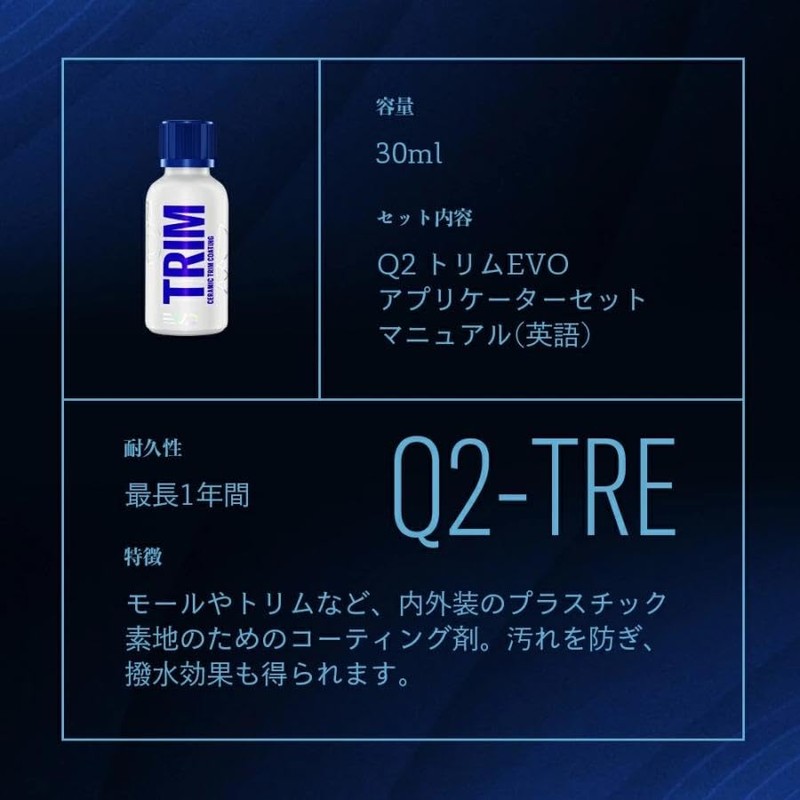 GYEON Q2-TRE TrimEvo Trim EVO 30ml with Nitrile Gloves