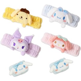 Pack of 6 Hair Bands, Make-Up Face Headband, Hair Bands for Make-Up, Headband, Women's Headband for Showers and Face Washing