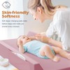JVEOO Vegan Leather Baby Changing Pad, Waterproof & Wipeable Soft