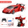 Transform Remote Control Car Robot Toy for Kids, 2.4GHz 1:18
