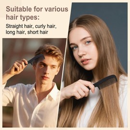 HOIQIRY Black Disposable Hair Combs Bulk - Pack of 100,Individually Wrapped Travel Size Hair Combs In Bulk for Women,Men,Homeless,Hotel,Nursing Home,Charity,Church