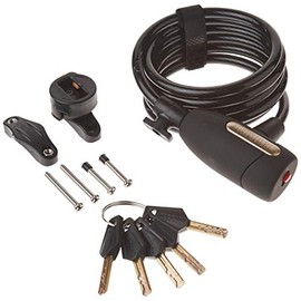 Onguard Mega Titan, Coil Cable with Key Lock, 8mm X 180cm