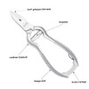 Masako Nail Clippers with Buffer Spring with Curved Edge 14