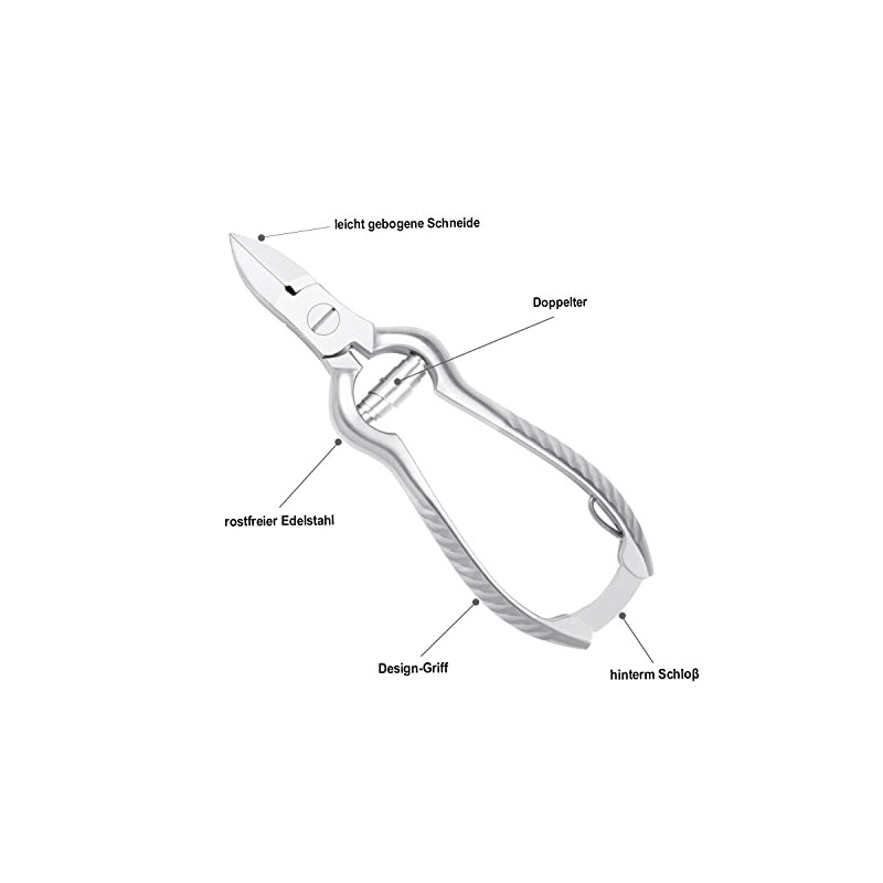 Masako Nail Clippers with Buffer Spring with Curved Edge 14