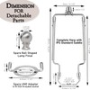 7 8 9 10 inch Lamp Shade Harp Holder,Adjustable Lamp