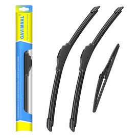 Gavimnal® 26"+22"+16" Silicone Wiper Blades Replacement For Lexus RX350 2010-2015,All-Season Front Rear Windshield Wiper Blades(Set of 3)