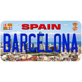 Barcelona Spain Novelty Car Auto License Plate