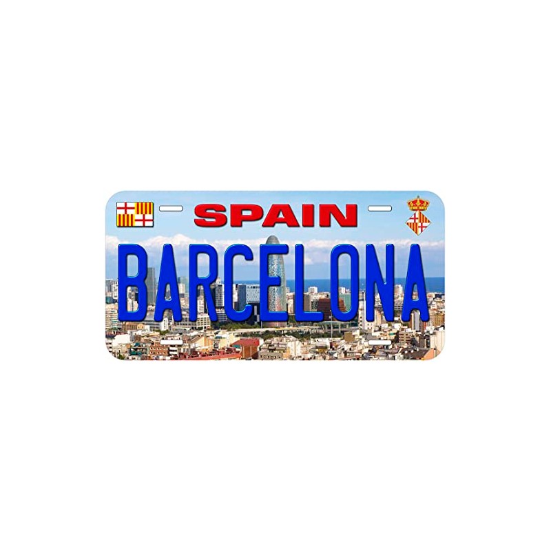 Barcelona Spain Novelty Car Auto License Plate