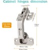 KAPASKI 135 Degree Corner Cabinet Hinge,2Pcs Lazy Susan Self Close