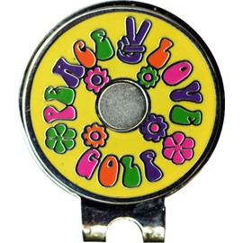Be The Ball 4U (Peace Love Golf Magnetic Golf Ball Marker Hat Clip & Golf Ball Marker | Achievement Golf Circle Hat Clip (Dark Turquoise)