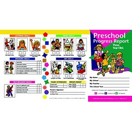 Flipside Products Age 3 Progress Reports, (Set of 10), Multi