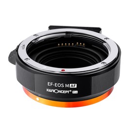 K&F Concept EF to EOS M Mount Adapter Auto Focus Electronic Adapter Ring for EF/EF-S Lens and Canon EOS M / M2 / M3 / M5 / M6 / M10 /M50