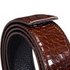 Barry.Wang Eagle Belt for Mens Ratchet Buckle Real Leather Business