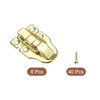 sourcing map 8 Pcs Duck-Billed Hasp Lock, 60 x 40mm