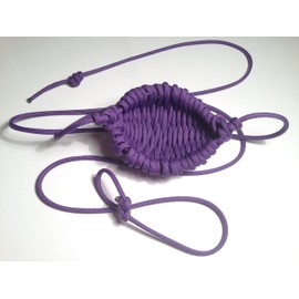 David the Shepherd Tennis Ball Thrower - Paracord Shepherd Sling (Purple) Handmade