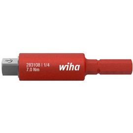 Wiha slimVario Electric 43139 Adaptor for 1/4 Inch Socket Spanner Red 1 Piece