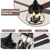 Curve Curio 52 Inch Farmhouse Ceiling Fan with Light and