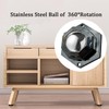 Self Adhesive Caster Wheels for Small Furniture, 360°Rotation Mini Caster