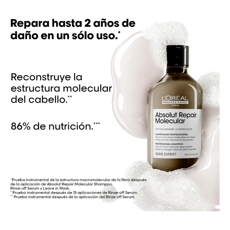 Absolut Repair Molecular Shampoo 500ml LOral Professionnel