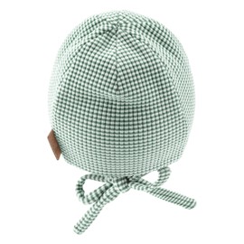 Sterntaler Beanie in Cord Look Unisex Baby and Children's Hat with Ear Flaps, Matt Green