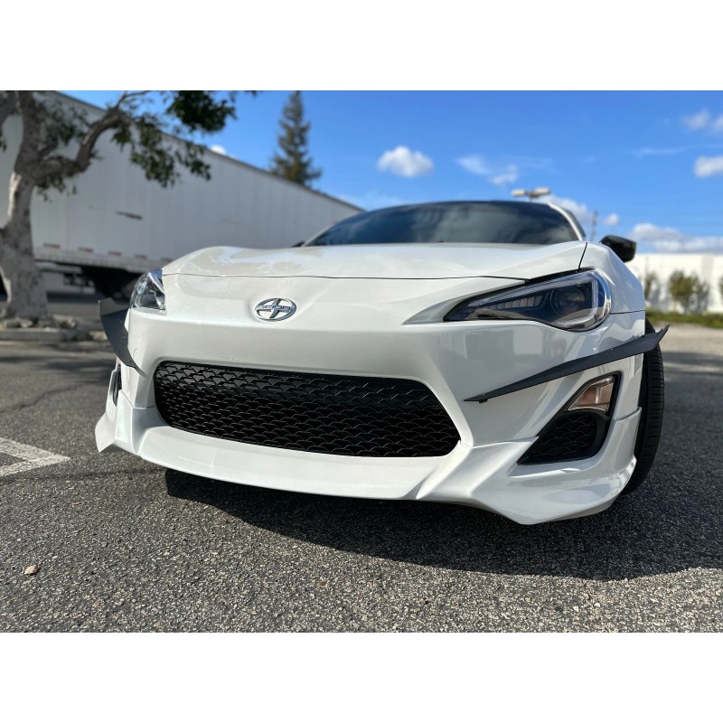 SdeelCase V1 Pair Black ABS Front Bumper Lip Canard Splitter