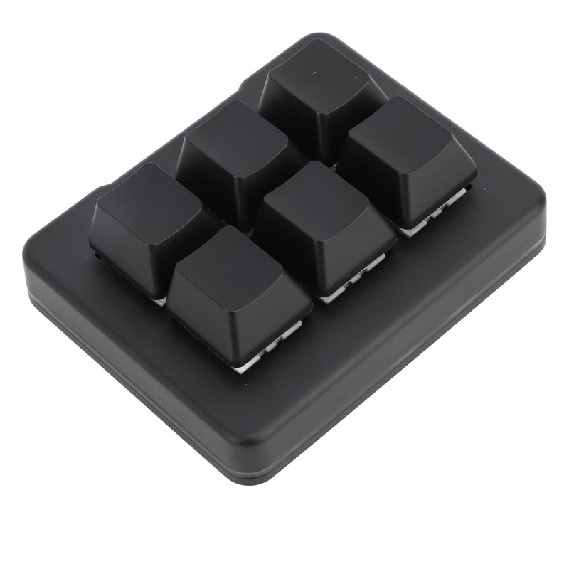 6 Key Gaming Keyboard Wired USB 2.4G Bluetooth Macro Programming
