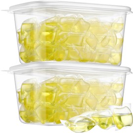 Heigble 200 Pcs Laundry Detergent Soap Pods Bulk Anti Sensitive Laundry Pods Scented Washing Machine Pacs Packs with Clear Container Stain and Odor Removal, Ultra Concentrated,Plant Ingredient