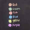 BAZIC Chalk Set, Colored (12 Pcs) + White (12 Pcs)