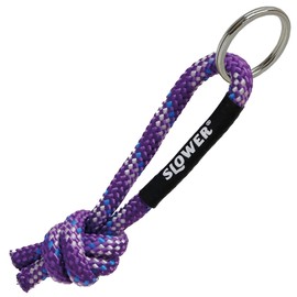 SLOWER Rope Keychain, Paracord Key Chain, Outdoor MIX PURPLE PEBBLE ROPE KEY HOLDER Peel SLW597