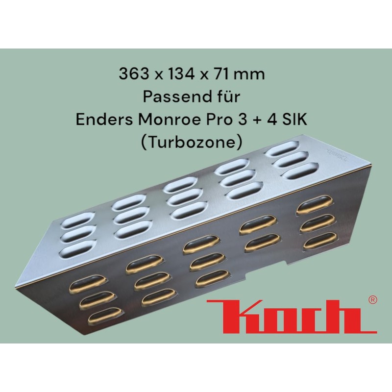 Koch #115 Stainless Flame Distributor 363 x 134 mm Suitable