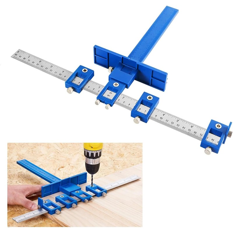 Cabinet Hardware Jig - Precision Drilling Guide Tool for Cabinet