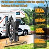 Lezcufer Camper Wheel Chock Stabilizer 2 Sets for RV Travel