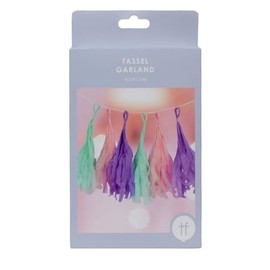 Talking Tables Reusable Pastel Eco Paper Hanging Decoration for Tassel Garland for Birthday Party, Baby Shower, Mother’s Day | Sustainable partyware-6.5ft 2m