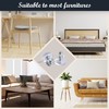 SPDYCESS Pack of 16 M8 Transparent Furniture Feet, Adjustable, Adjustable