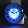 Atlanta Alarm clock without ticking quartz analogue silver - 1996-19