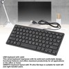 78 Key Ultra Slim Wired Keyboard Ergonomic QWERTY Layout Dual