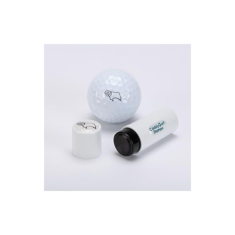 CaddyGolfStamps Derby County The Rams FC Football Design Golf Ball