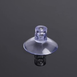 GDQLCNXB 25mm/0.98" Suction Cups for Glass Table Tops, Rubber Transparent Anti-Collision Sucker Pad Without Hooks for Home Decoration 30Pcs