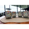 Mexican Confetti Rock Wine Glasses - Set of 2 |