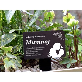 OriginDesigned Memorial plaque with poem and illustration in gold, silver, copper or black and white