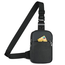 VADOO Mini Sling Bag, Small Crossbody Bag with RFID Blocking for Women and Men, Lightweight Chest Phone Bag for Travel Casual