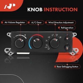 A-Premium Heater Climate Control Panel Module Compatible with Dodge & Mitsubishi Vehicles - 2006-2007 Ram 1500 Ram 2500 Ram 3500 Dakota, 2006-2007 Raider